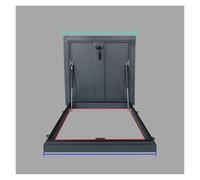 Crawl Space Door, Aluminum Alloy Material for Attic, Balcony, Basement, Escape Routes, Inspection Wells, Cars with Steel Roof Security Doors(70x70-75x75-81x81 cm)