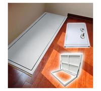 Crawl Space Floor Access Hatch Door 20x20 24x24 30x30 50x30 in, Heavy-Duty Hidden Cellar Storage Room/Basement Entrance Hatch for Under Stairs, Storm Shelter(Black,LxW 30x30 inch (76x76 cm))