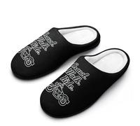 Crawl Walk Ride Motocycle Mens Slipper Slip On Winter Warm House Slippers Shoes Indoor Outdoor