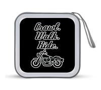 Crawl Walk Ride Motocycle Portable CD Case Holder 48 Capacity Travel DVD Storage Boxs Wallet Bag