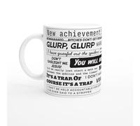 Crawler Carl Quotes Mug New Archievement This Is An Outrage Coffee Mug Crawler Gift Donut Mug with Crawler Carl LitRPG Quote | Ceramic Coffee Mug | Stylish Printed Design | Tea & C | 11oz