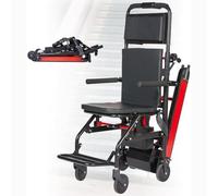 Crawler Stair Climbing Wheelchair, Portable Folding Electric Wheelchair, Stair Lifts for The Elderly with Safe Load 165 Kg/373 Lbs, Walking Assist for Adults Patient Disabled Elderly