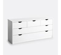 Crawley Chest of 5 Drawers Lacquered White