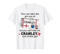 Crawley Girl - Crawley Boarding Pass - Crawley T-Shirt