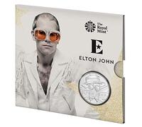 CrawleyCoins 2020 Music Legend Elton John Rocket Man UK £5 Brilliant Uncirculated Coin in Mint Pack