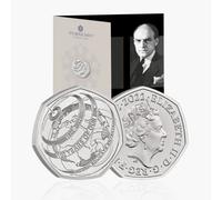 CrawleyCoins 2022 BBC British Broadcasting Corporation 100 Years UK 50p Brilliant Uncirculated Coin in Royal Mint Sealed Pack