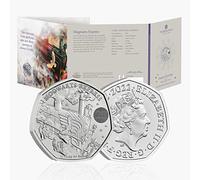 CrawleyCoins 2022 Hogwarts Express Harry Potter UK 50p Brilliant Uncirculated Coin in Mint Pack
