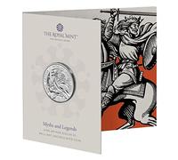 CrawleyCoins 2023 Legend of King Arthur UK £5 Brilliant Uncirculated Coin in Mint Sealed Pack