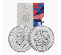 CrawleyCoins 2023 Pride of England Women’s Football World Cup £5 Brilliant Uncirculated Coin in Mint Pack