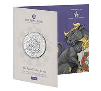 CrawleyCoins 2023 Royal Tudor Beasts 04 Bull of Clarence £5 Brilliant Uncirculated Coin in Mint Sealed Pack