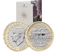 CrawleyCoins 2023 The Flying Scotsman £2 Brilliant Uncirculated UK Coin Sealed Pack by the Mint