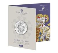 CrawleyCoins 2023 Tudor Beasts: Yale of Beaufort UK £5 Brilliant Uncirculated Coin in Mint Pack