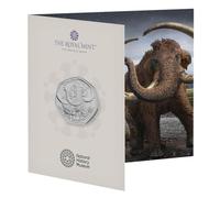 CrawleyCoins 2024 Ice Age Steppe Mammoth 50p Brilliant Uncirculated Coin in Mint Sealed Pack