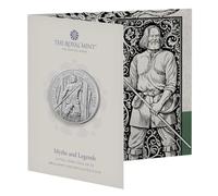CrawleyCoins 2024 Little John Myths and Legends UK £5 Briliant Uncirculated Coin in Mint Sealed Pack