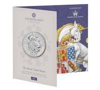 CrawleyCoins 2024 Royal Tudor Beasts 05 Seymour Unicorn UK £5 Briliant Uncirculated Coin in Mint Sealed Pack