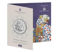 CrawleyCoins 2025 Royal Tudor Beasts 07 Queen’s Panther £5 Brilliant Uncirculated Coin in Mint Sealed Pack