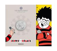 CrawleyCoins 2026 UK Dennis the Menace Beano 50p Coin in Mint Sealed Pack