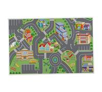 Crawling Carpet, Baby Play Mat 19.7x31.5in Non-slip Crawling Carpet Vibrant Polyester Road Rug Washable Rectangular Kids Rug for Bedroom Living Room