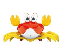 Crawling Crab Baby Toy, Increase Baby's Tummy Time Crab, Inspire Crawling, Rechargeable, Music, Speed Adjustment, Automatic Obstacle, Recording, Dancing Crabs Toy for Kid's Sensory Development