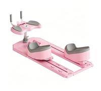 Crawling Exercise Machine Spine Twist Stretch Trainer, 3 Level Height Adjustable Core Ab Trainer with LED Counter for Back Glutes Leg Workout Pink