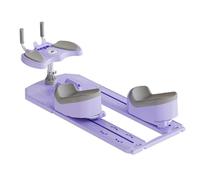 Crawling Exercise Machine Spine Twist Stretch Trainer, 3 Level Height Adjustable Core Ab Trainer with LED Counter for Back Glutes Leg Workout Purple