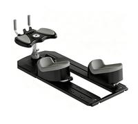 Crawling Exercise Machine Spine Twist Stretch Trainer, 3 Level Height Adjustable Core Ab Trainer with LED Counter for Back Glutes Leg Workout Black