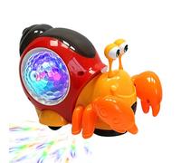 Crawling Light-Up Snail Toy - Musical Electric Battery Operated Toy, Kid-Friendly Fun | Interactive Play for , Boys Girls Gift, Educational Activity, Birthday Present, Playroom Fun, Early