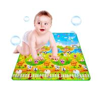 Crawling Mat Comfortable, Foldable, Safe | Foam Play Mat for Living Room, Bedroom, Playroom, Nursery Comfortable Foldable Portable Crawling Zone Indoor Floor Play,