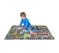 Crawling Mat - Educational Plays Rug | Car Play Mat | Multi-Functional Traffic Map Crawling Play Matt | Suitable for Kids Learning Interactive Playroom Decor Baby Development Childhood Fun