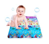 Crawling Mat,Foldable Playmat for | Crawling Play Mat for Floor, 71x79 Inch Large Educational Tummy Time Area Rug, Foldable Non-Slip Super Soft Padded Playmat