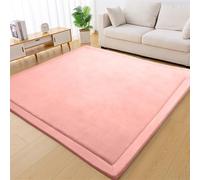 Crawling Mat for Baby Non-slip Coral Velvet Nursery Rug 2 cm Thick Baby Play Mat for Toddlers & Infants Soft Indoor Modern Area Rugs Large Playmat Rugs for Kids, Yoga Mat for Living Room 50 x 80 cm