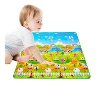Crawling Mat for Safe Soft Comfortable Foldable | Large Play Mats for Bedroom Nursery Living Room Kids Room House Floor Safe Soft Comfortable Portable Material Design Kids