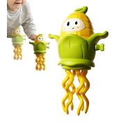 Crawling Octopus Toy, Corn-Shaped Dancing Octopus, Interactive Clockwork Toy for Toddler, Educational Learning Game for Boys, Girls, Indoor, Travel, Birthday, Crib, Bath, Shower