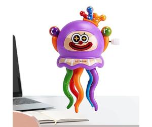Crawling Octopus Toys, Dancing Wind Up, 2.95x2.05 Inches ABS Interactive Toy with Clown Design, Kids Classroom Accessory, Developmental Play Tool with Build, Home Travel Toy for Bedroom Living Room