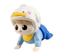 Crawling Practice Theme Baby Toy for Infants Interactive Musical Toy with Mum Dad Voice Promotes Head Up Training Infant Crawling Development