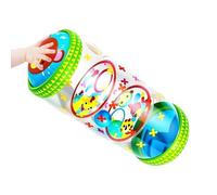Crawling Roller Toy - Inflatable with Bell Sound - Walking Kids Toy Sensory Roller | for Young Children Boys Girls Floor Play Activities Bonding Time Travel