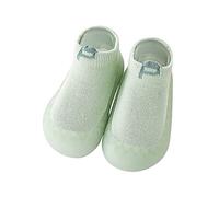 Crawling Shoes Baby Outdoor Fleece Shoes Children's Slippers Flower Girl Dresses Slippers Baby Nursery Shoes Trainers Girls Outdoor Autumn Shoes Children's Slippers Boys, Green, 4 UK Child