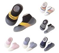 Crawling Shoes Children's First Walking Shoes Baby Toe and Heel Protection Hut Shoes Sock Shoes Girls Boys Slippers Children's Slippers Maximum Safety Non-Slip First Walking Shoes, 002, 5/6 UK Child