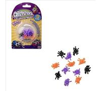 Crawling Spider Sticky Toys, 12 Pack, Super Sticky Wall Crawlers, Ages 3+, Purple Orange Black