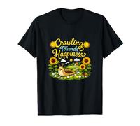Crawling Towards Happiness Cottagecore Slug Life T-Shirt
