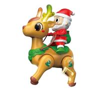 Crawling Toy for Baby - Crawling Baby Toy with Music - Boys Girls Early Learning Aid Light-up Christmas Santa for Nursery Naptime Bedtime Floor Play Birthday