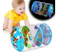Crawling & Walking Baby Toys 6-12 Months Glowing Jumbo Inflatable Rolling Infant Toy 7 8 9 10 12-18 Month Old Tummy Time Development Light Up Toys for 1 2 Year Old Boy Girl Valentine Birthday Gifts