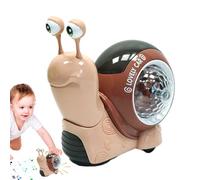 Crawling Walking Snail Toys | Crawling Crab Toy | Light Educational Snail Toy Sensory Toys with Automatically Avoid Obstacles Function for 1 2 3 Year Old Boys Girls