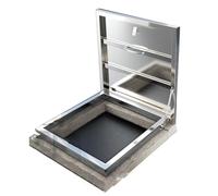 Crawlspace Door with Waterproof Seal Aluminum Alloy Roof Hatch Roof Access Hatch for Basement & Industrial Ventilation Covers(39.4x39.4IN/100x100CM)