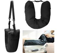 crayBG Stuffable Travel Pillow, Stuffable Neck Pillow for Travel, Travel Neck Pillow Stuffable with Clothes, Neck Pillow Case Cover Only, No Filler, Fits 3 Days' Essentials