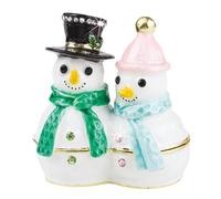 Craycombe Trinkets 6085 Mr and Mrs Snowman Trinket Box