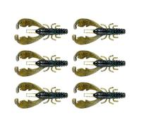 Crayfish Bait - Soft Silicone Lobster Lure | Realistic Fishing Lures for Black Bass | 6 Pieces Artificial Lure Swimmer Lobster Claw, Snakehead, Pike & Trout | Compatible with Freshwater and Freshwater