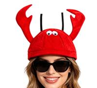 Crayfish Cosplay Hat 3D Realistics Headwear with Antennaes