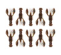Crayfish Lure - Crankbait Lure Realistic Crayfish 10 Pieces - Realistic Soft Bait with Natural Smell for River Lake and Freshwater