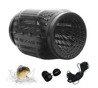 Crayfish Trap - Portable Fish & Lobster Net with Non-Return Inlet - Multi-Species Cage for Crab, Shrimp, Eel, Turtle - Freshwater & Saltwater - Includes 6m Rope + Bait Ball - Outdoor Fishing Gear